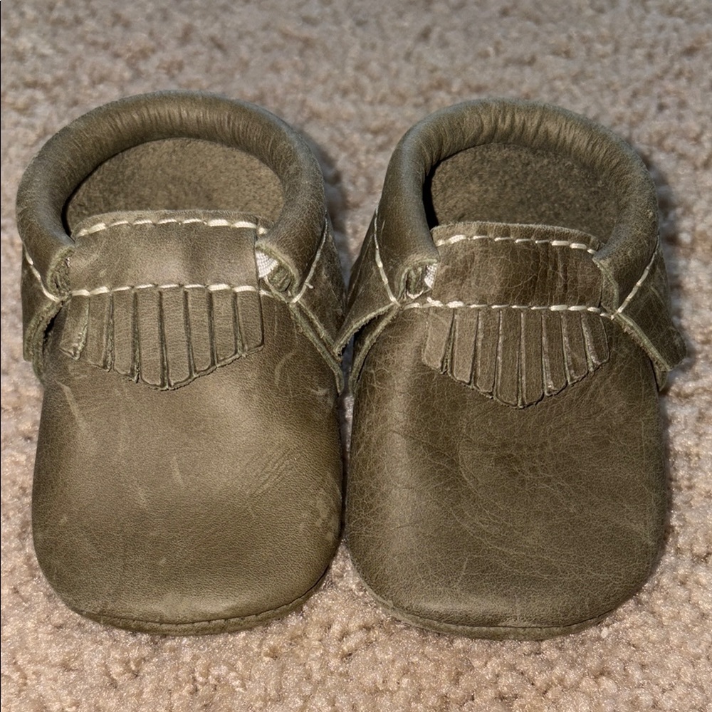 Freshly Picked Olive Kids Moccasins